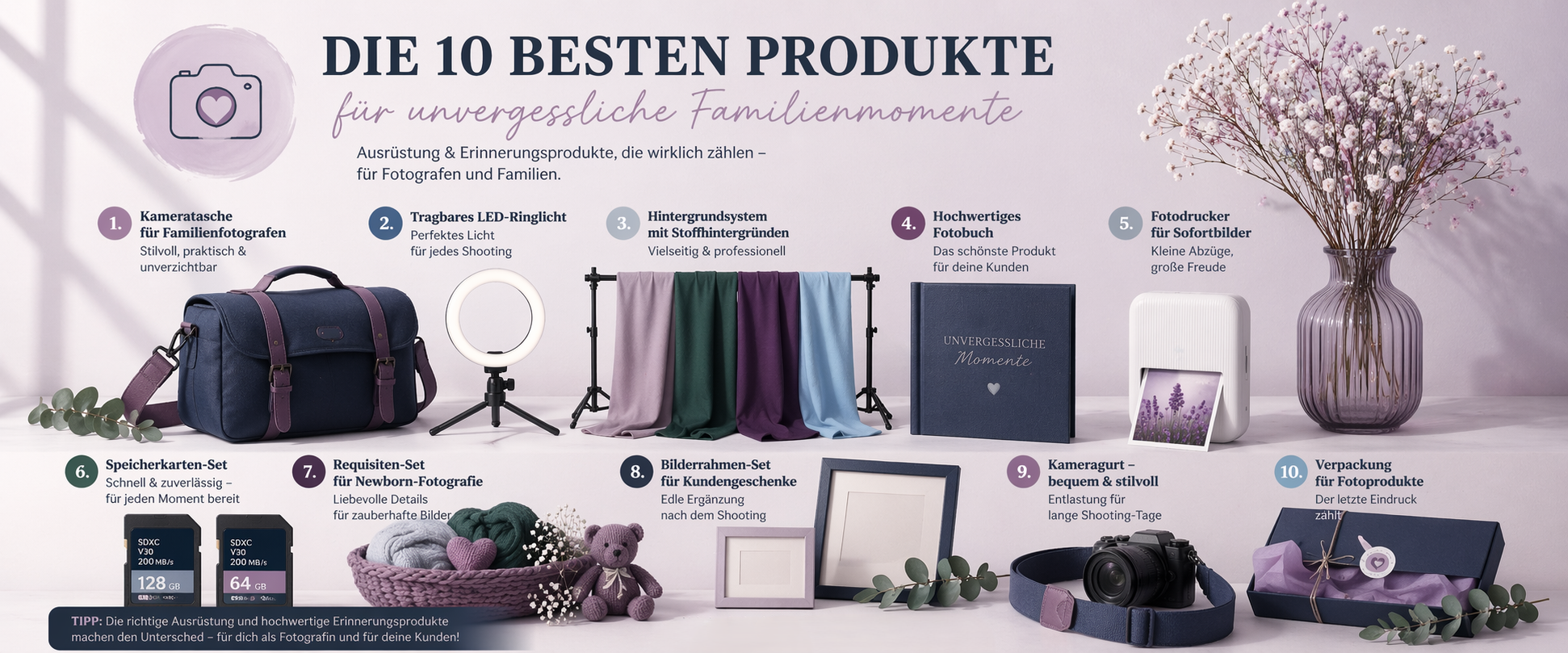 Die 10 besten Produkte für Familienfotografen 2026 – meine persönlichen Empfehlungen