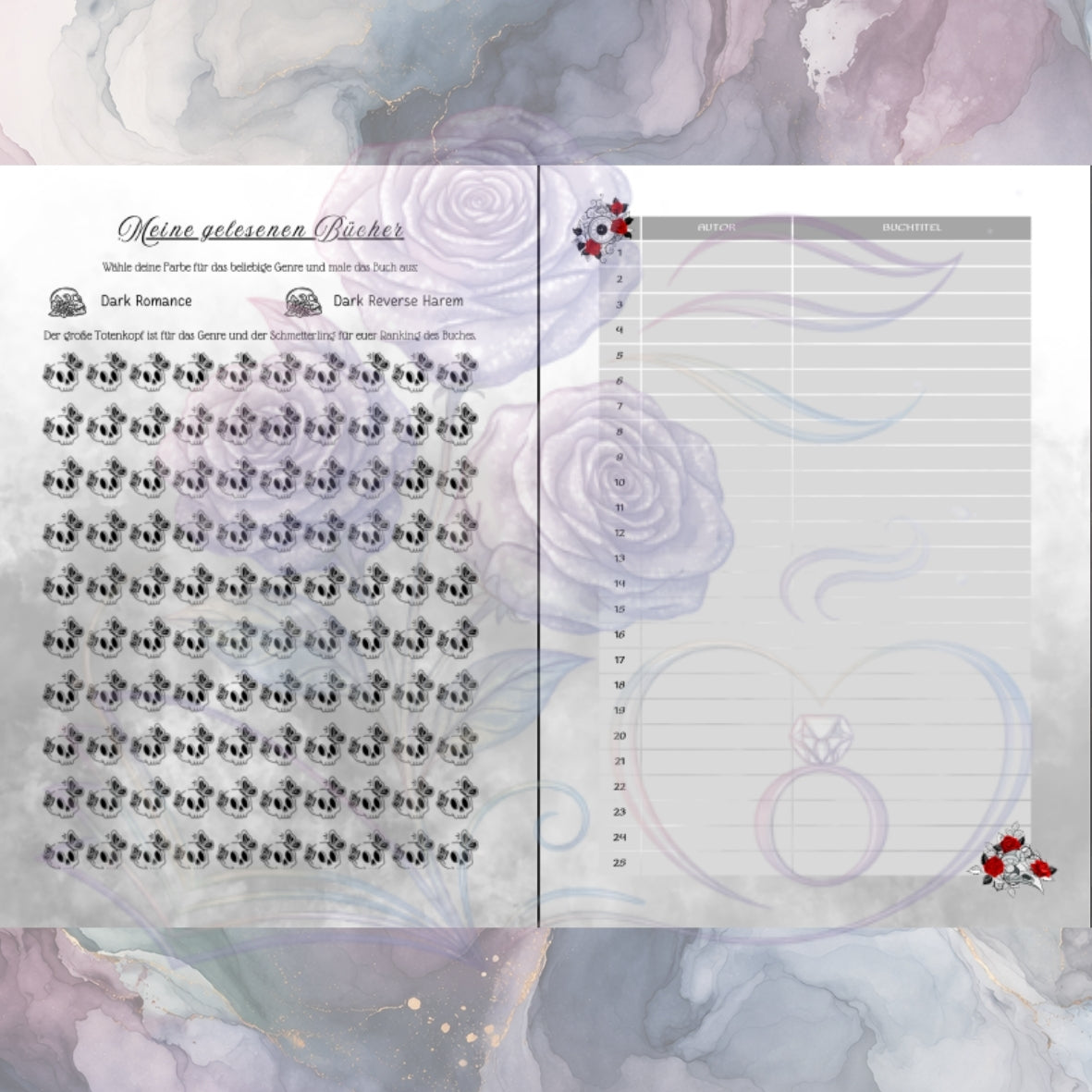 Dark Romance Book Journal
