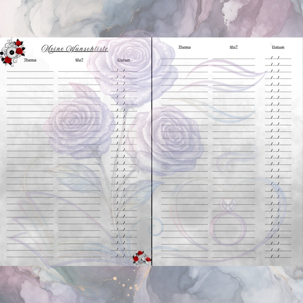 Dark Romance Book Journal