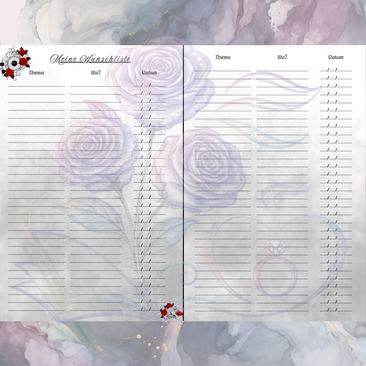 Dark Romance Book Journal