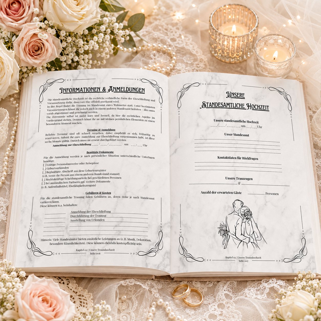 Einzigartig Heiraten: Der ultimative Hochzeitsplaner für das Standesamt